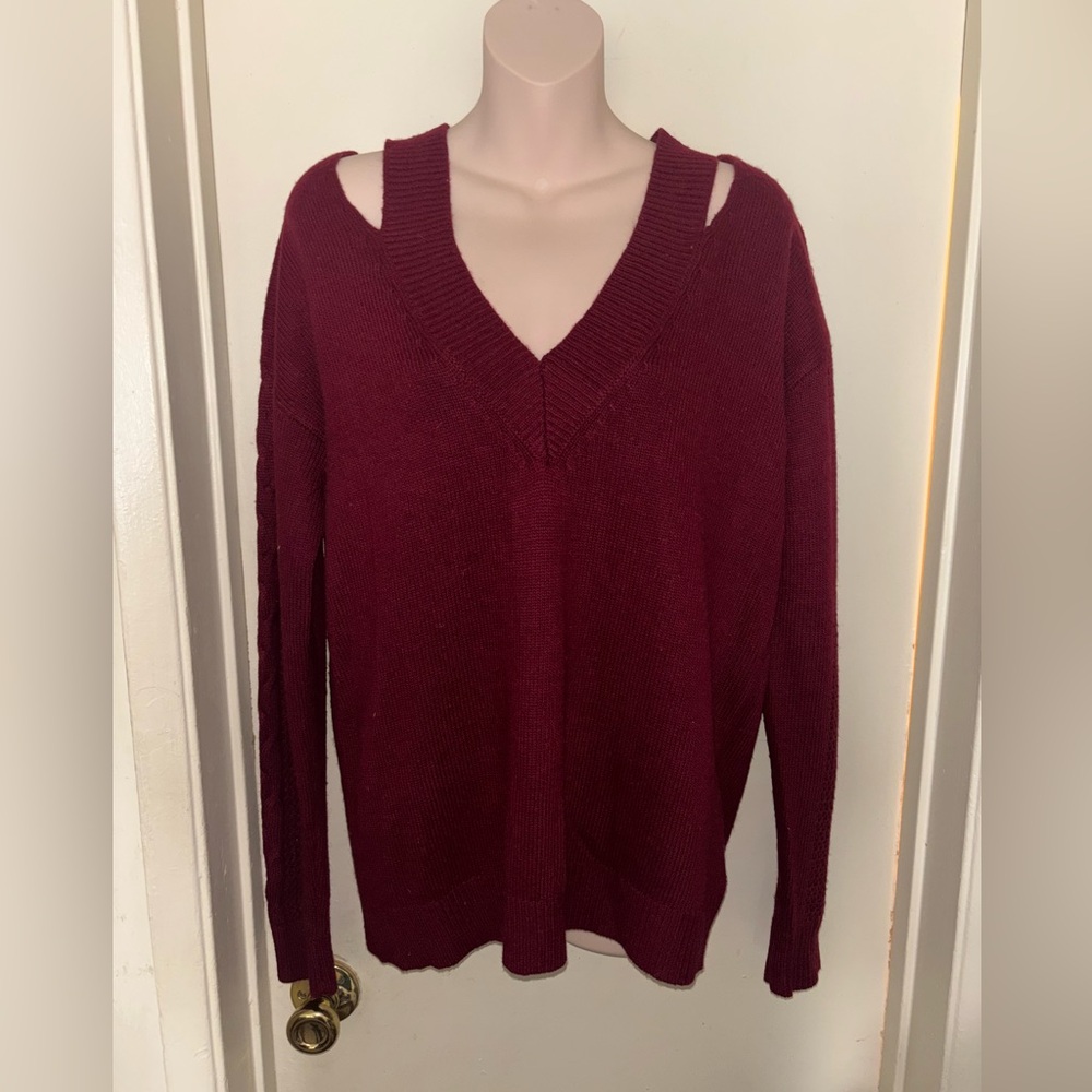 Rebecca Minkoff. Burgundy Sweater. Size M